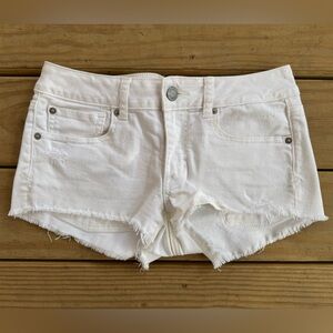 Low Rise Distressed AE Shorts